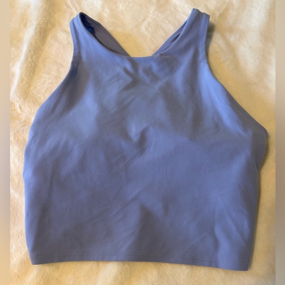 Athleta Other - ATHLETA Conscious Crop Bra light blue periwinkle M activewear pickleball yoga
